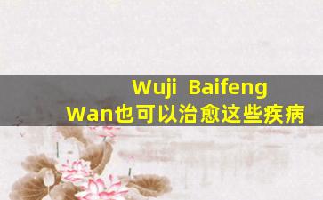 Wuji  Baifeng  Wan也可以治愈这些疾病